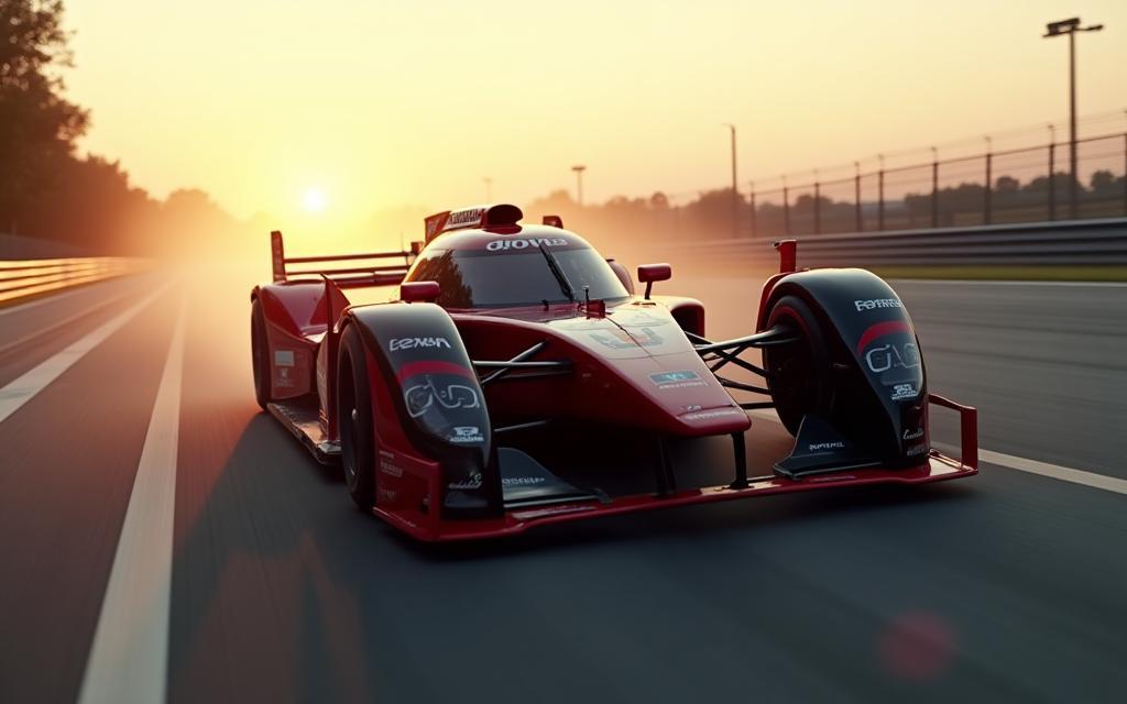 RaceDynamics Rennfahrzeug auf der Strecke